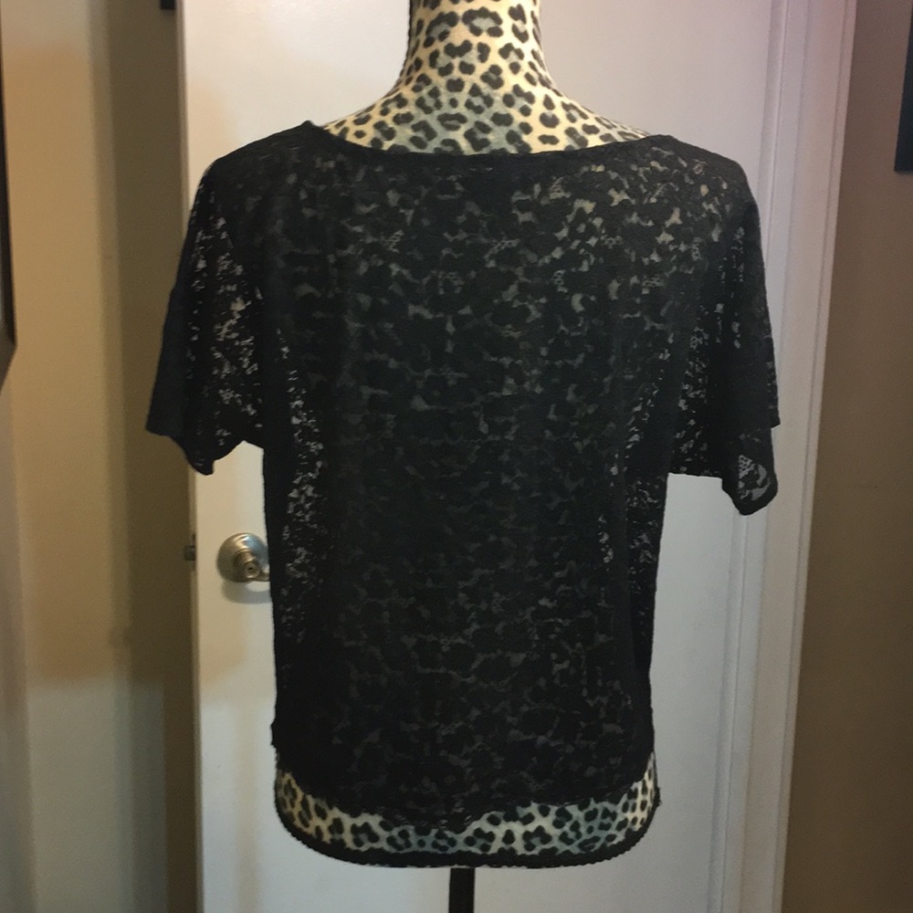 NWOT VS BLACK LACE SHIRT - Picture 6 of 8